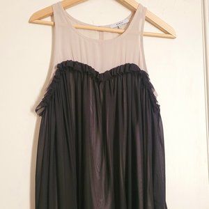 Ro&De Soft Tulle Sweetheart Sleeveless Blouse